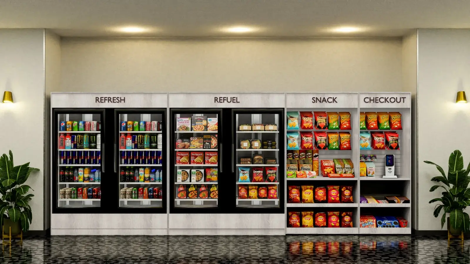 Example micro market layout